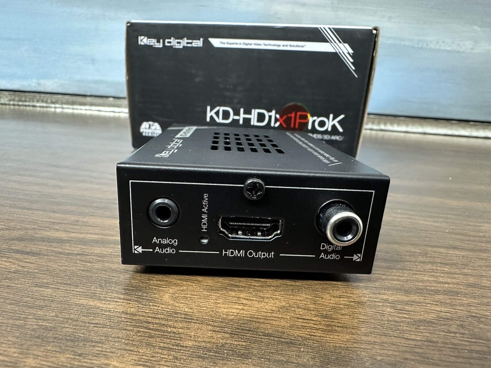 Key Digital KD-HD1x1ProK HDMI Extender/Booster/Buffer with Audio De-Embedder