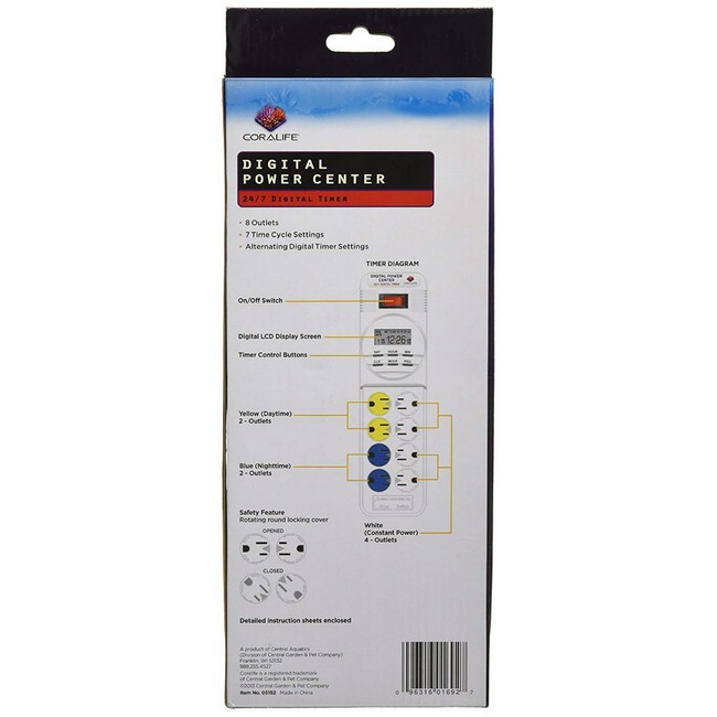 Digital Power Center Day/Night Timer - Coralife