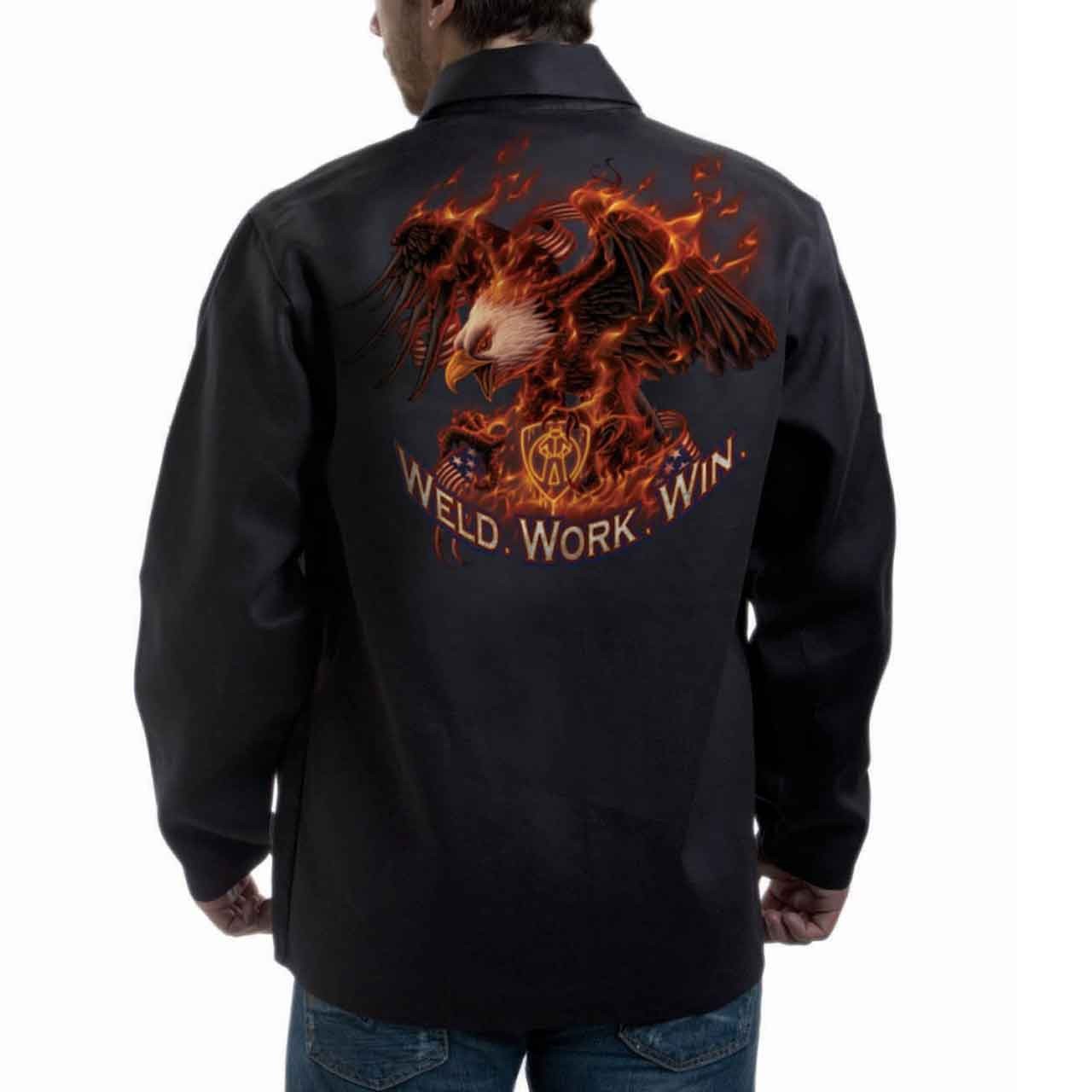 Tillman 9063 30" 9 oz. ONYX FR Cotton Jacket "Weld.Work.Win" Logo 3X-Large
