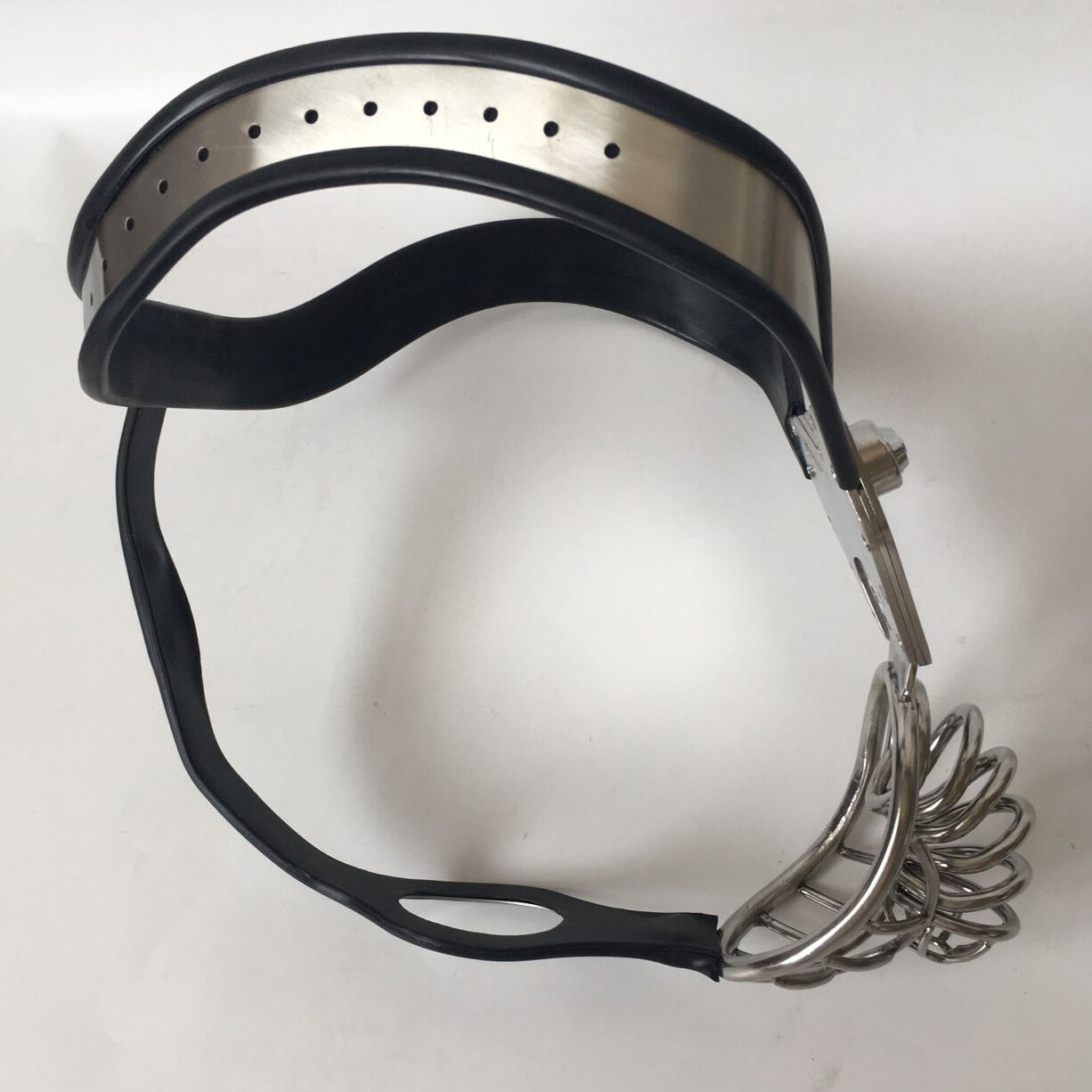 Stainless Steel Male Chastity Belt Cage Underwear Silicone Belt Pantys BDSM
