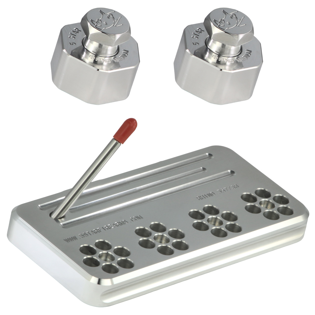 Chiappa RHINO Range Stand / Speedloader, 6-shot .357/.38, Solid Billet Aluminum