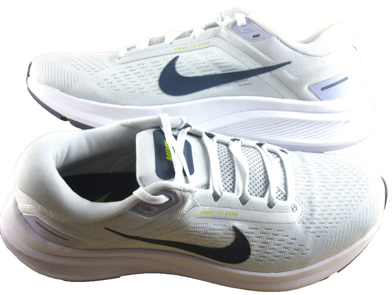 Nike Women's Air Zoom Structure 24 Running Shoes Platinum White Blue Size 9 NIB
