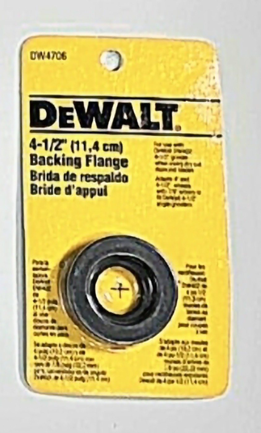 New DeWalt DW4706 4 1/2 Backing Flange Original Package NIB 4.5 Inch