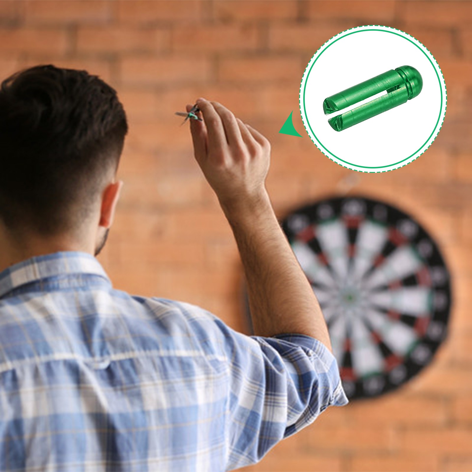 12pcs Dart Flight Protectors Wing Protectors Green