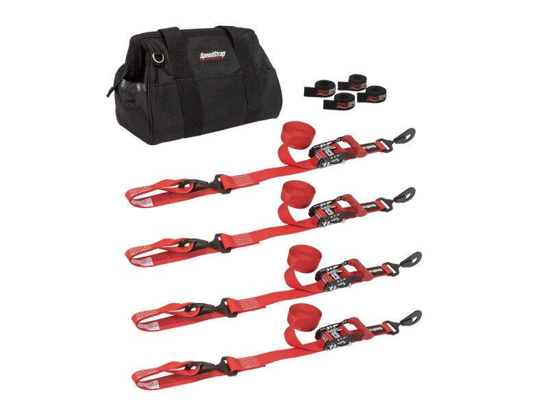 Speed Strap 1 1/2In UTV Tie-Down Kit - Red