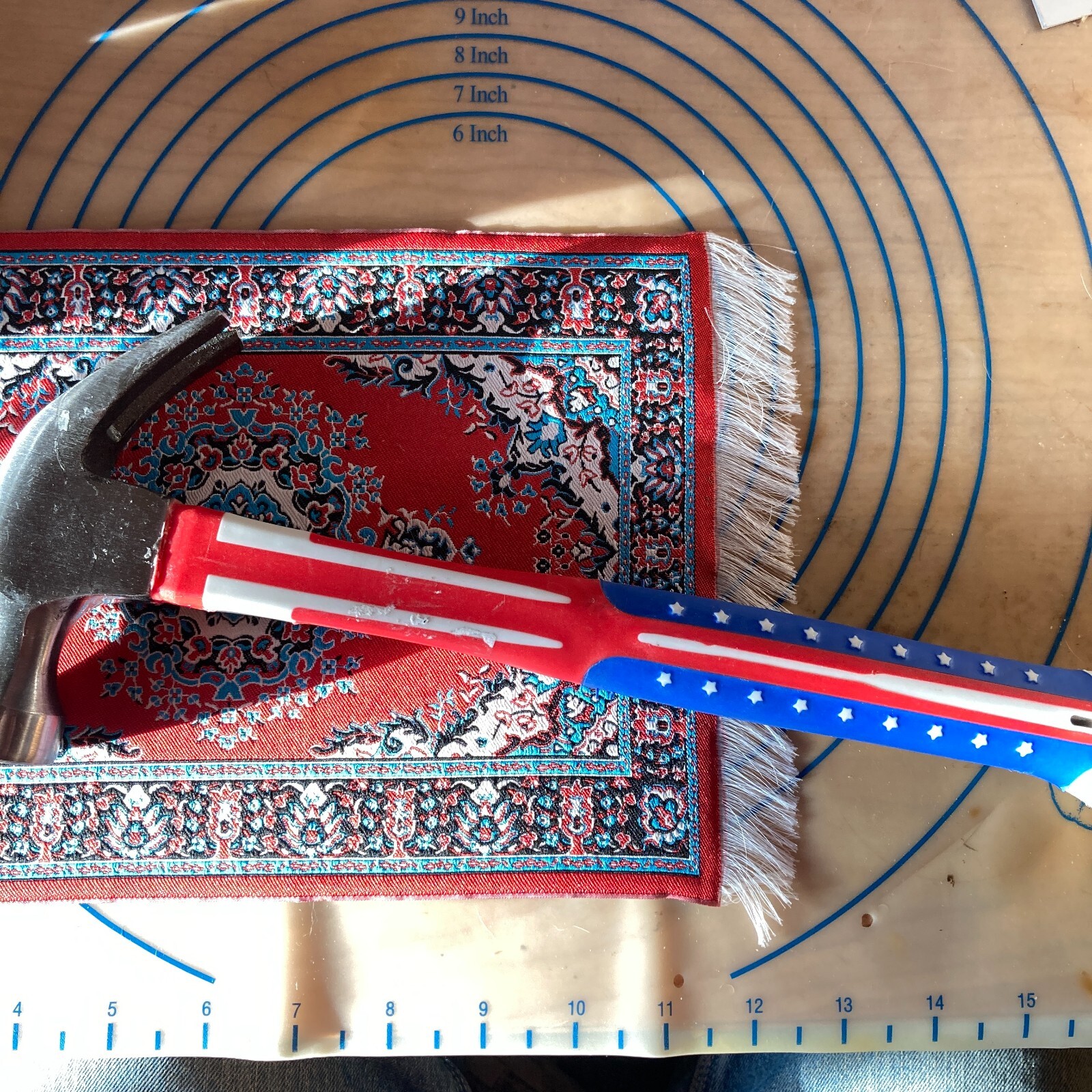 THE PEOPLE'S HAMMER USA Red White Blue 22 oz. Ripping Claw Hammer FREE SHIPPING