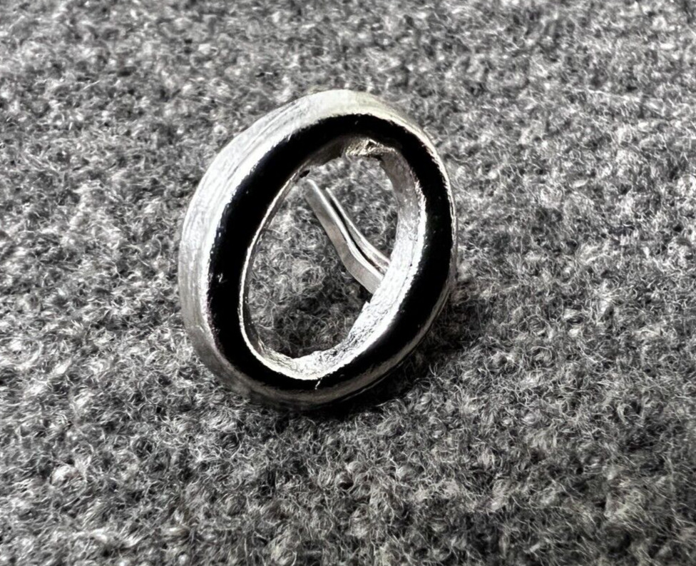 Civil War, 19th Century, Police 5/8" Stamped No. "0" SILVER Hat Insignia - NEW