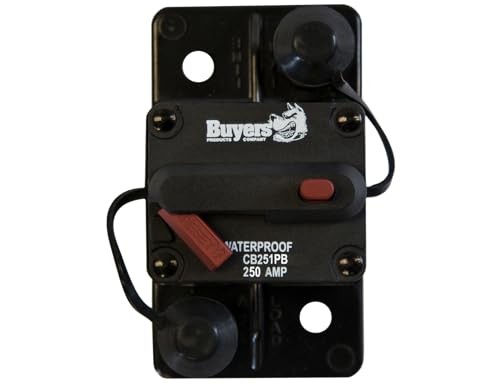 Buyers Products CB251PB 250 Amp Circuit Breaker with Manual Push-to-Trip Reset
