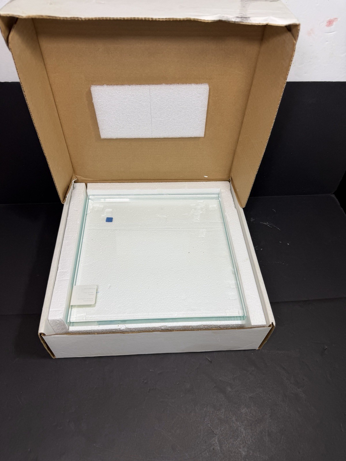 12x12x3/4” Tempered Glass Beveled Edges Pair New