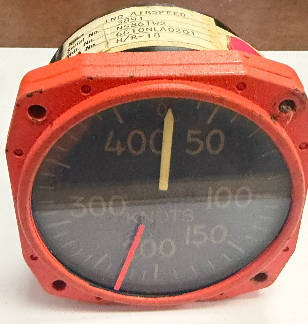 Vintage Military Aircraft Pitot Static U.S. Gauge Airspeed Indicator AN5861W2