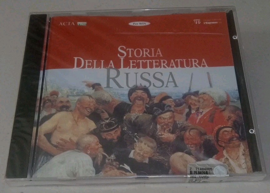 Storia Della Letteratura Russia CD-ROM NEW SEALED ITALIANA RARE OOP CRACKED CASE