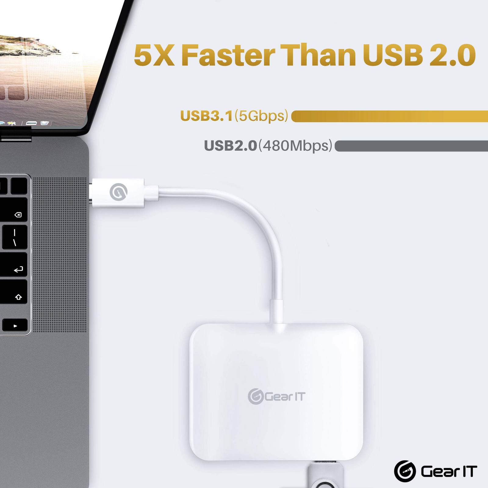 USB C Type-C to 4K HDMI Adapter 100W PD Passthrough, Thunderbolt 3/4 Compatible