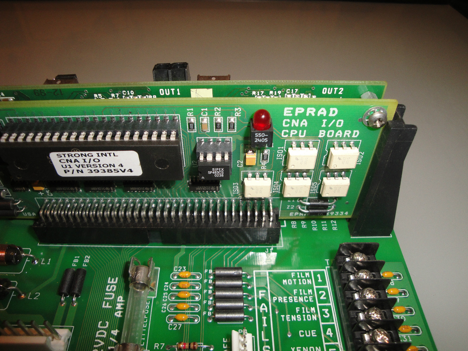 EPRAD CNA Termination Panel 39332 Rev. 6 Plus Volume Card 39370 from Simplex 35