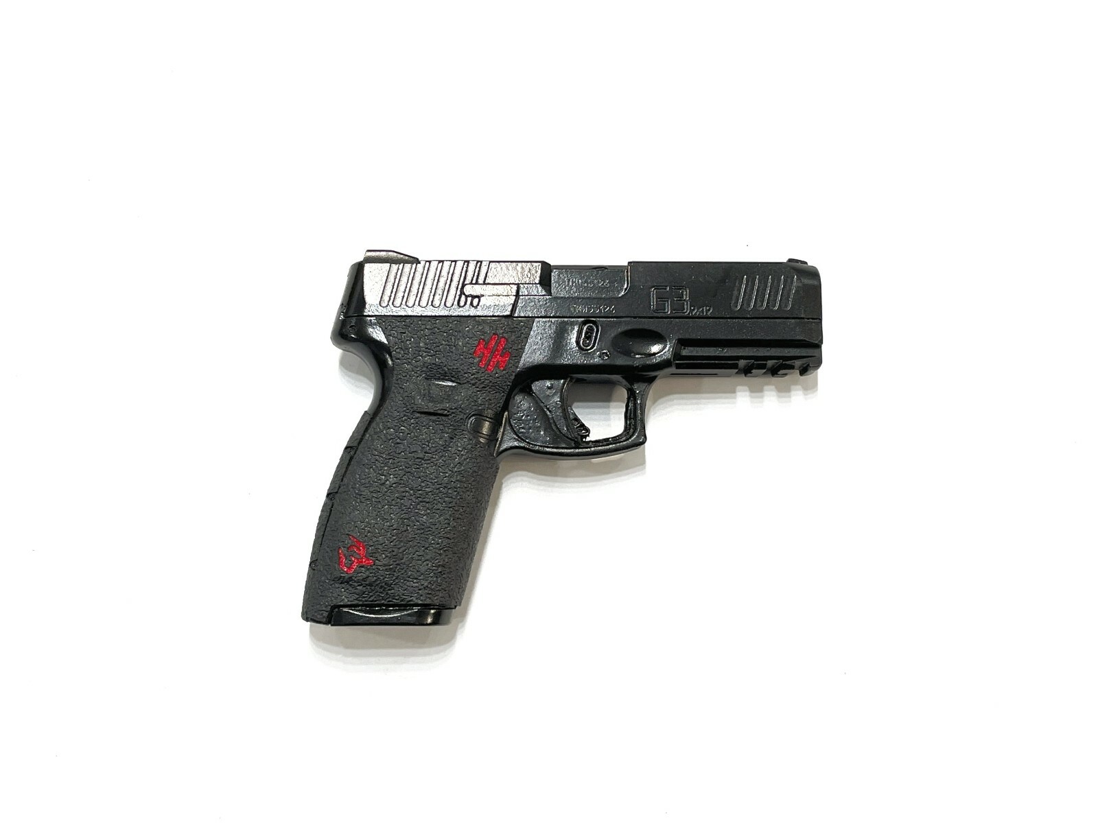 HANDLEITGRIPS Textured Rubber Gun Grip for Taurus G3 with Red Insert