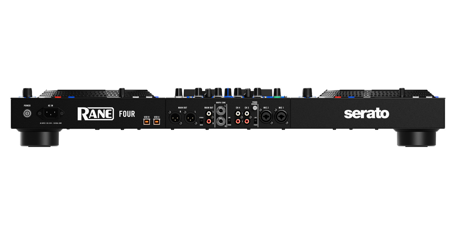 Rane FOUR Advanced 4-Channel Stems DJ Controller Bundle w/ Black Case + XLRs