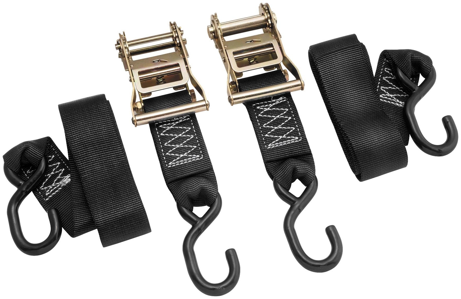 BikeMaster 2x84in Ratchet Tiedown Pair - Black | 100576