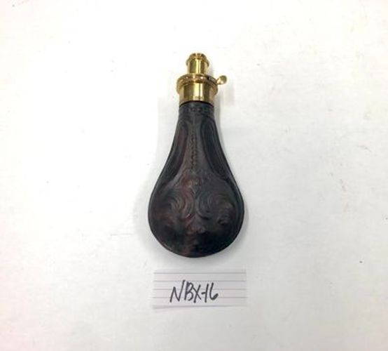 Hawksley Flask with Leather Floral Embossed Cover
