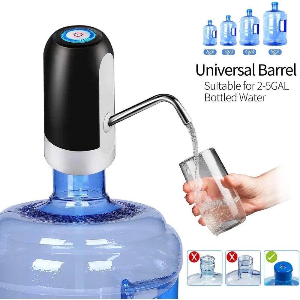 Water Bottle Switch Pump Electric Automatic Universal Dispenser 5 Gallon USB New
