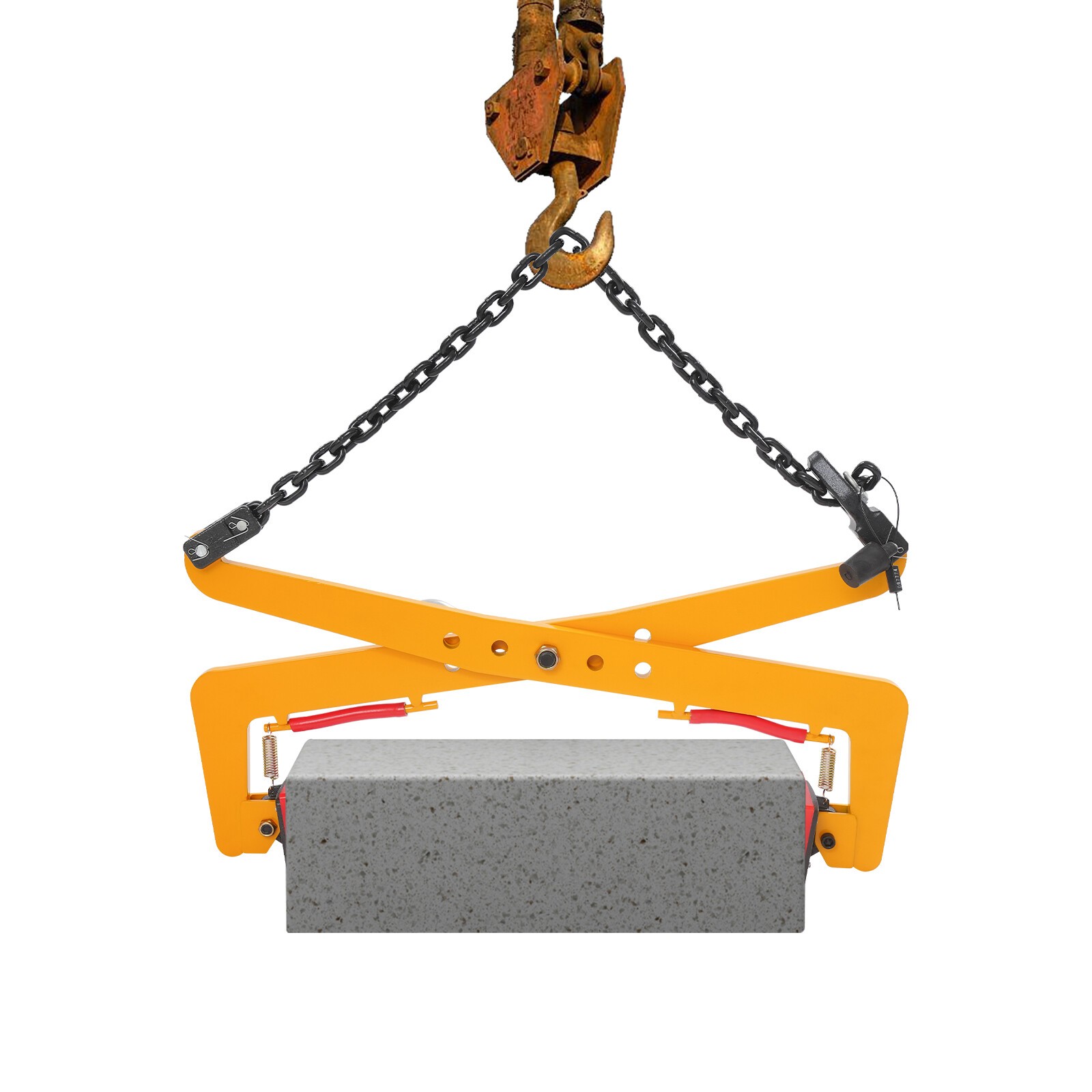 Heavy Duty Stone Lifting Clamp 500kg1102.31lbs Stone Lifting Clamp Yellow Black
