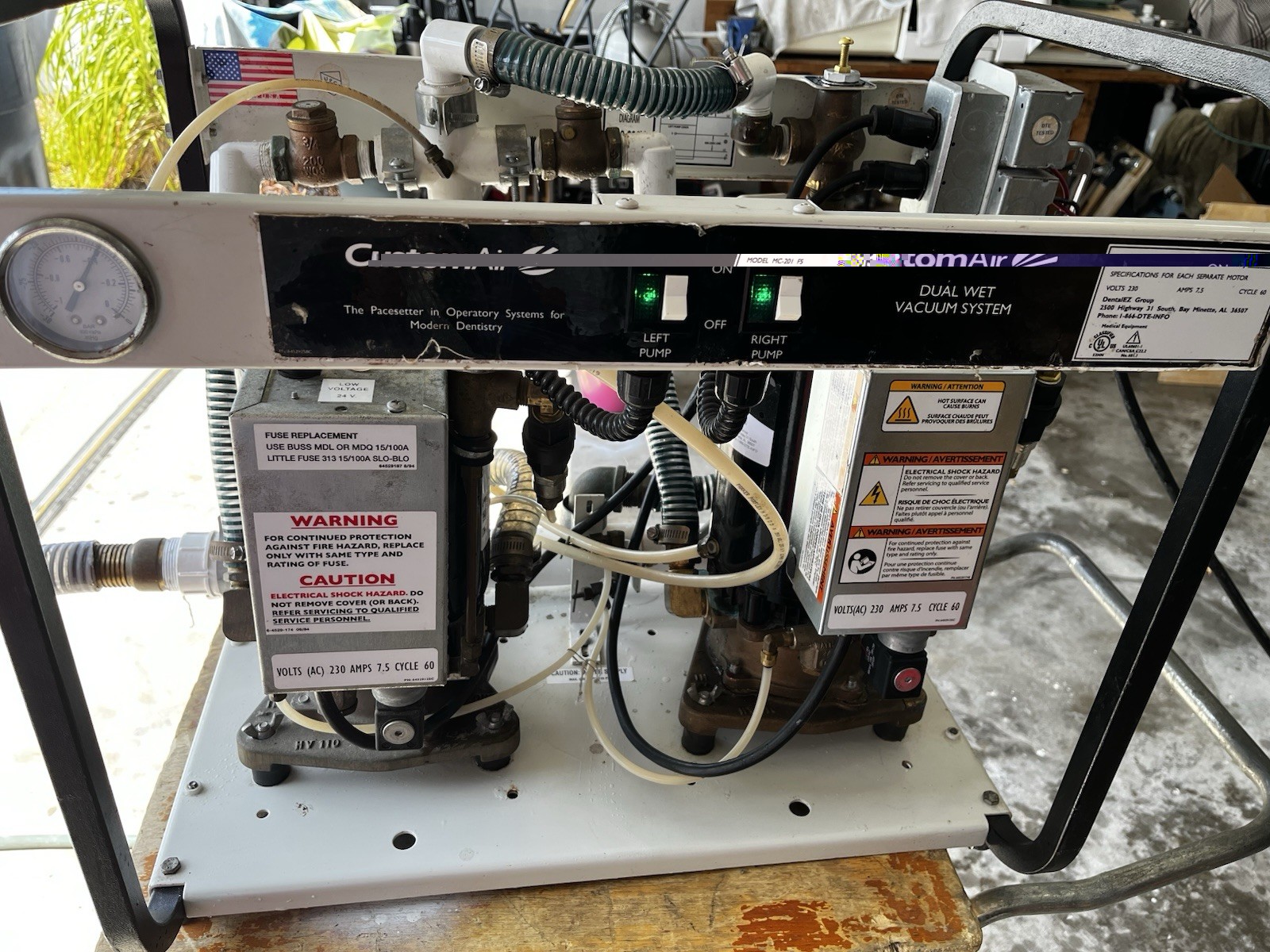 Dentalez MC201 FS Dual Vac Unit , refurbished