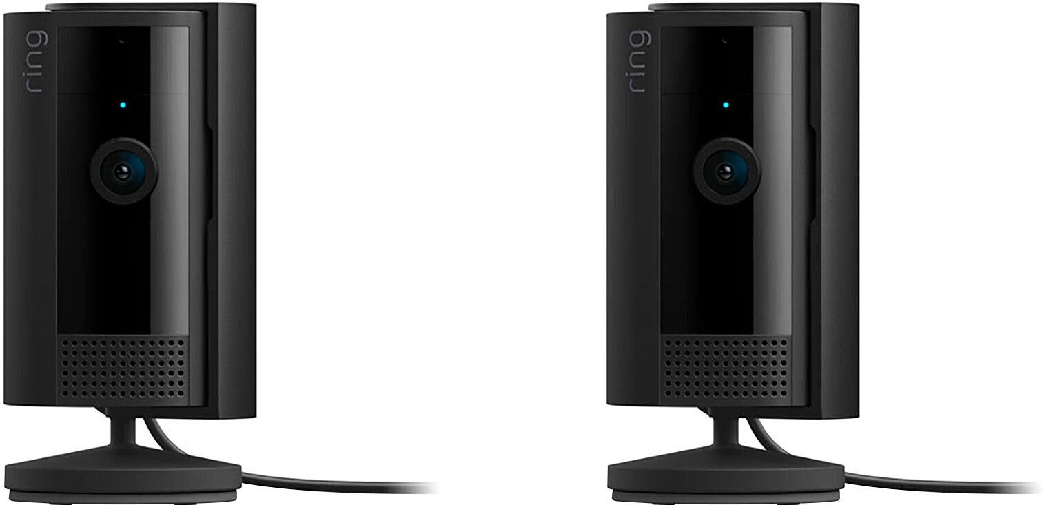 Ring - 2-Pack Indoor Plug-In 1080p Security Camera (2nd-Generation) with Priv...