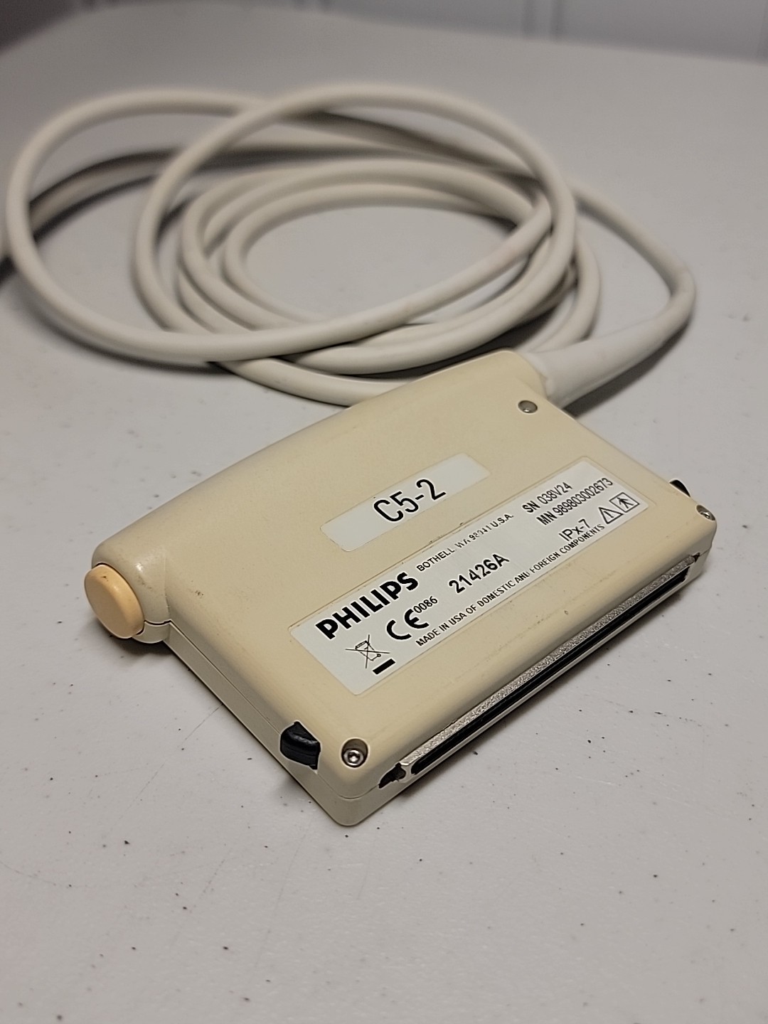 Philips C5-2 Ultrasound Transducer Probe Convex Array
