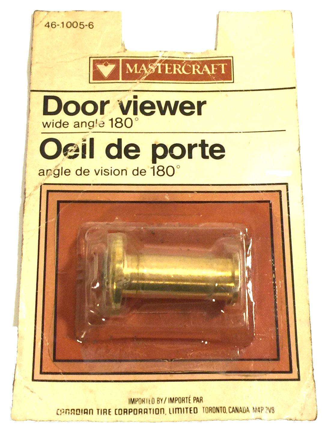 Vintage Mastercraft Door Viewer Wide Angle 180 Degree - New