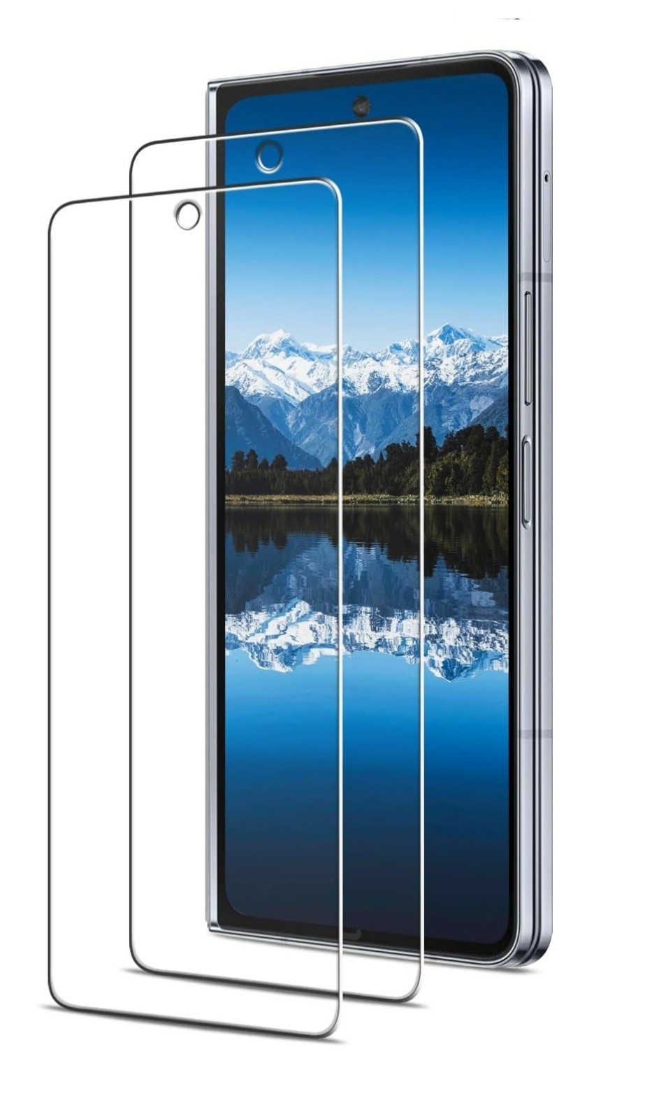 2-Pack Tempered Glass Screen for Samsung Galaxy Z fold 5 (Front Screen Only)