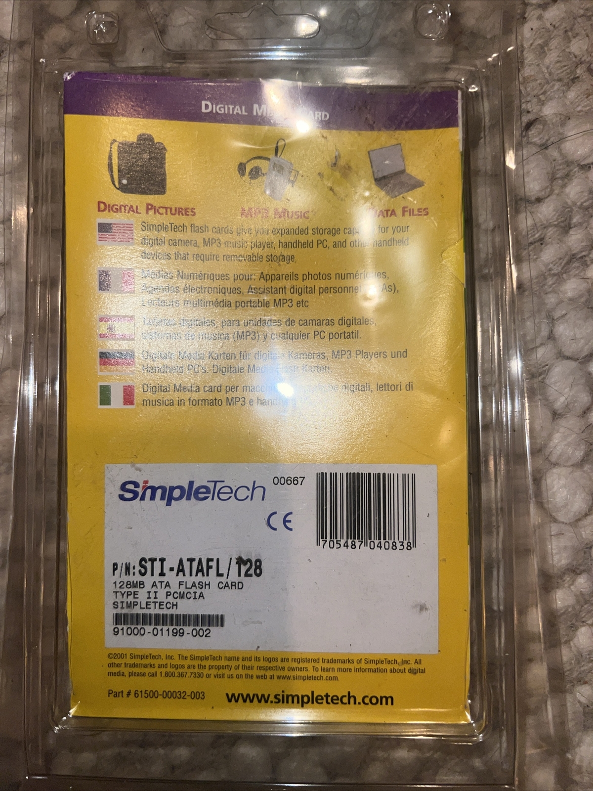 SimpleTech Flash Storage 128MB
