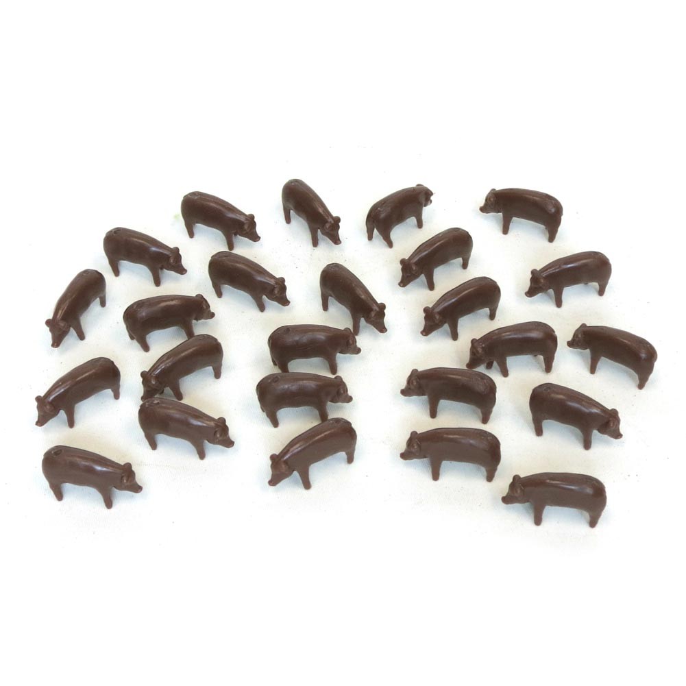 1/64 Bulk Pack Of 25 Brown Pigs 12664 ZFN12664