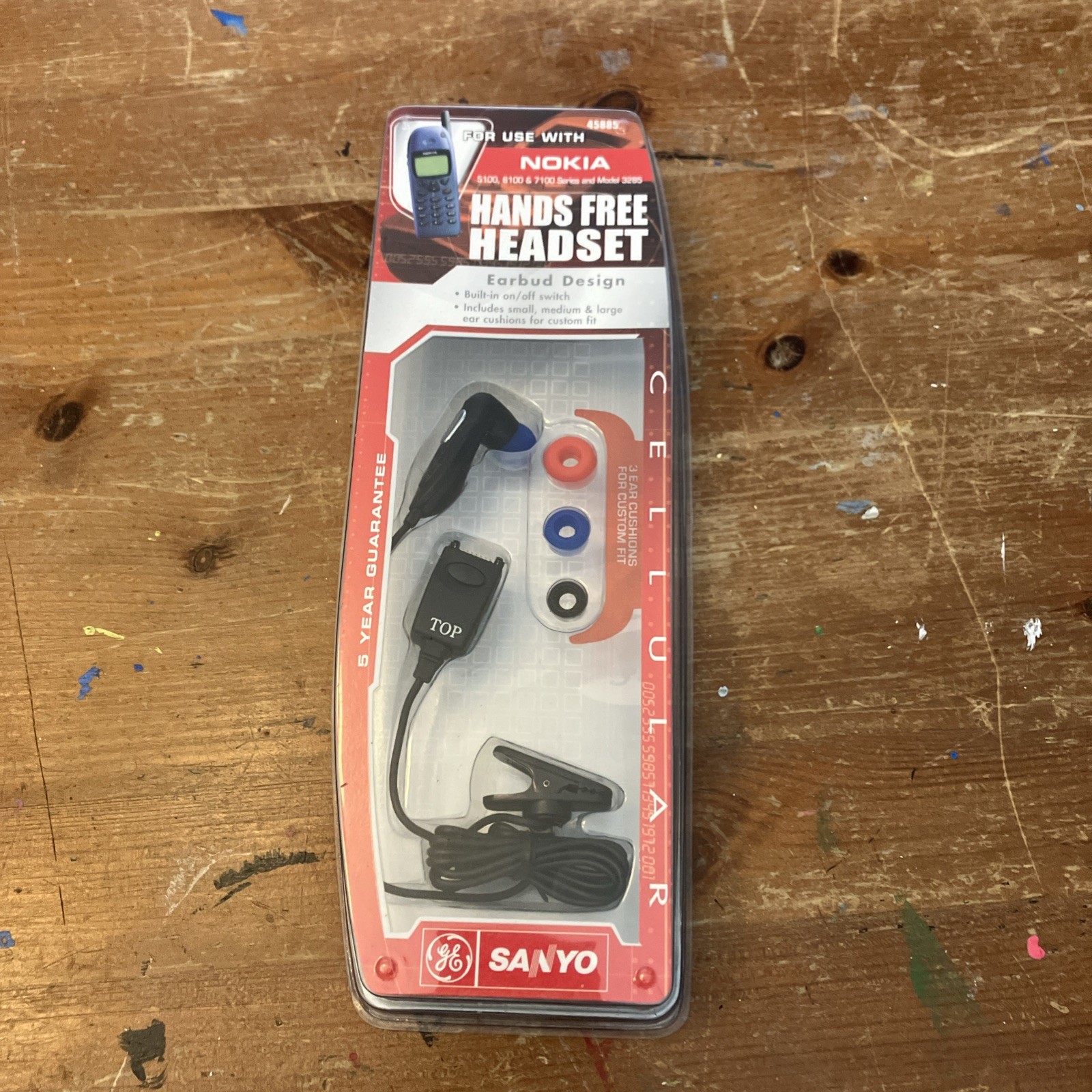 NOKIA HANDS FREE KIT EAR BUD 5100-6100-6300-7100 SERIES SANYO GE Earbud Design