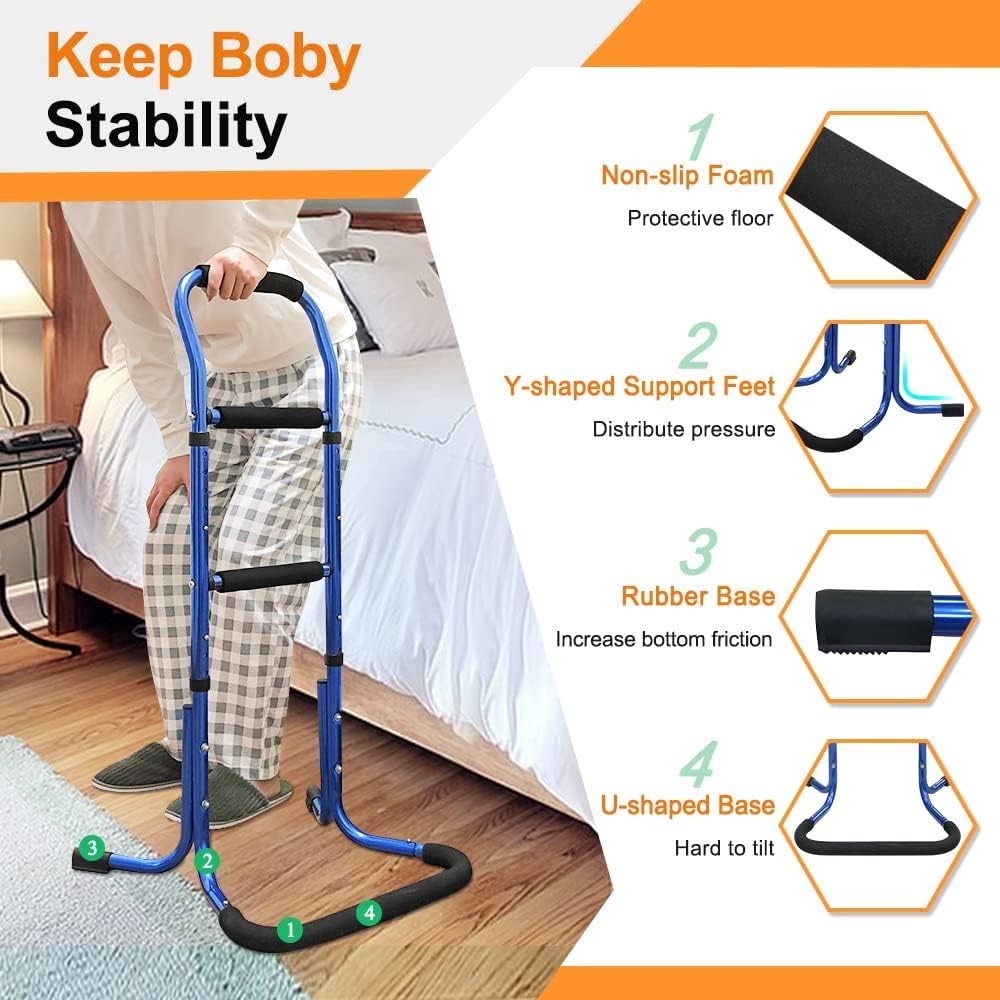 Chair Stand Assist for Elderly - Adjustable Bed Cane & Mobility Aid