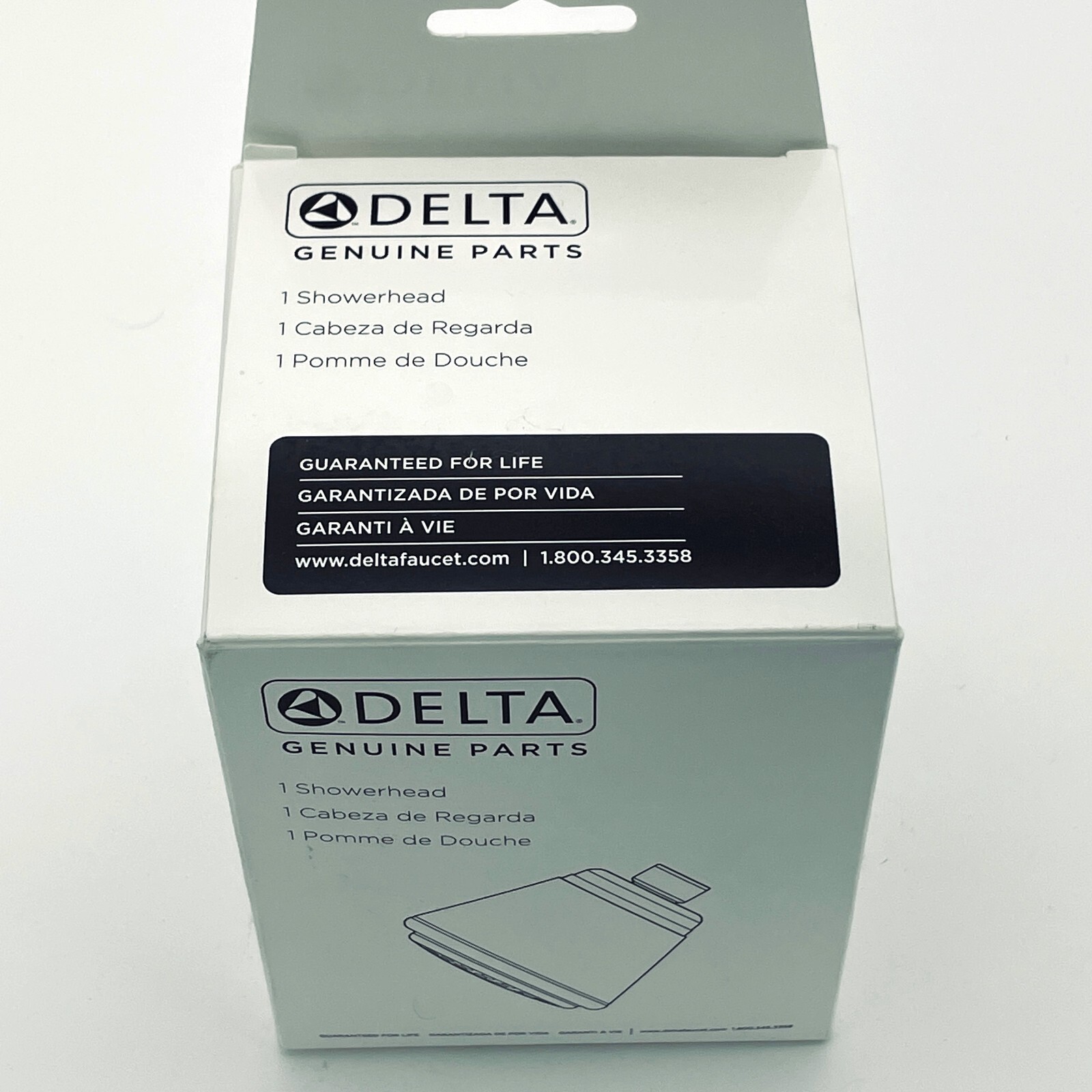 NEW Delta RP38357SS Universal Touch-Clean Shower Head in Stainless Steel Finish