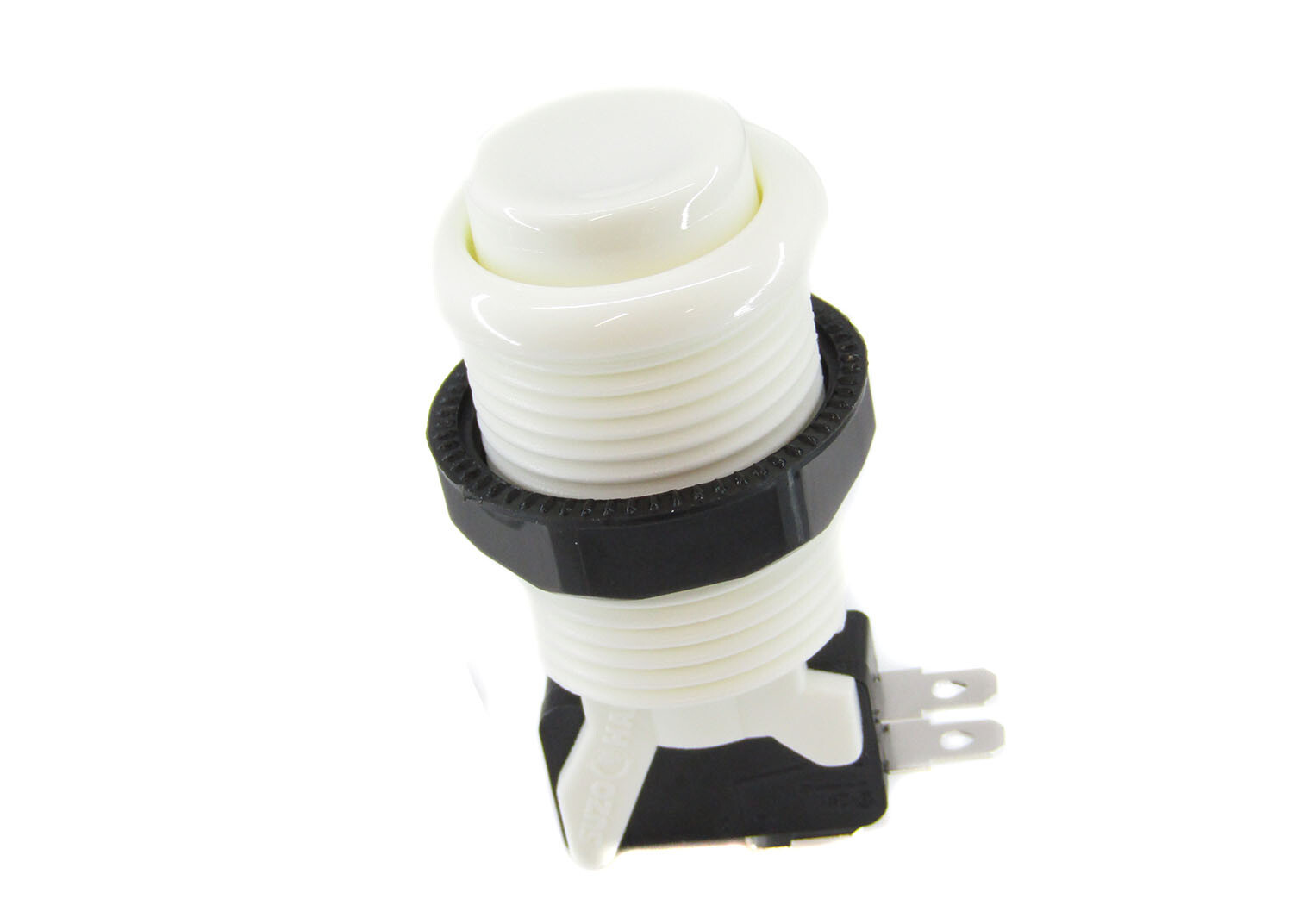 Suzo Happ Concave Pushbutton - White with Microswitch Included