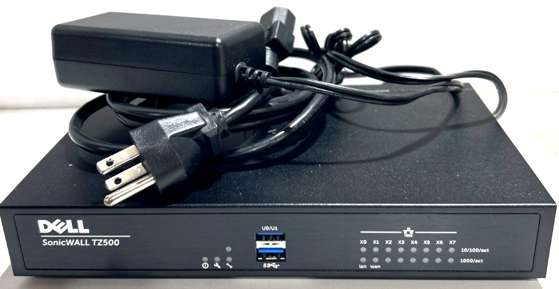 DELL SonicWall TZ500 Security Firewall Appliance Router (BLK CART
