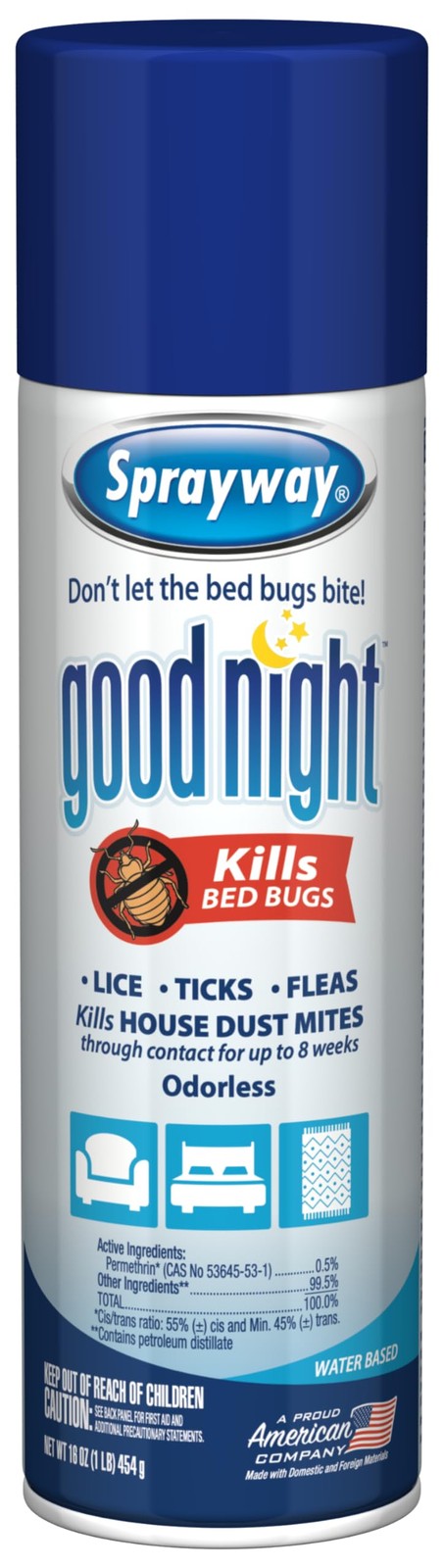 Good Night Bed Bug Spray, 16oz | Odorless, 1.33 Ounce (Pack of 12), Color
