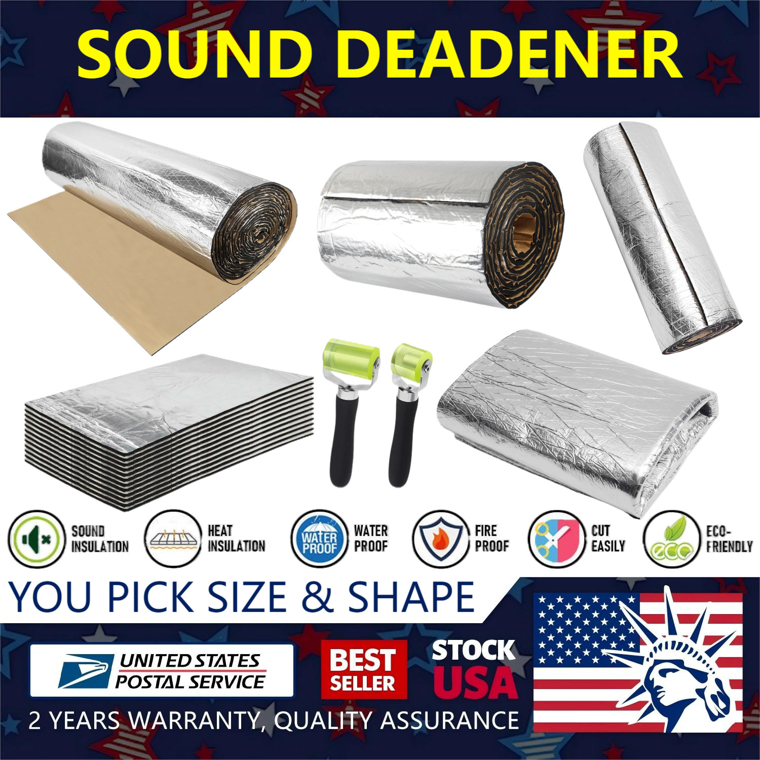 Industrial Area Wall Floor Cargo Area Sound Deadening Mat Thickened Stickable