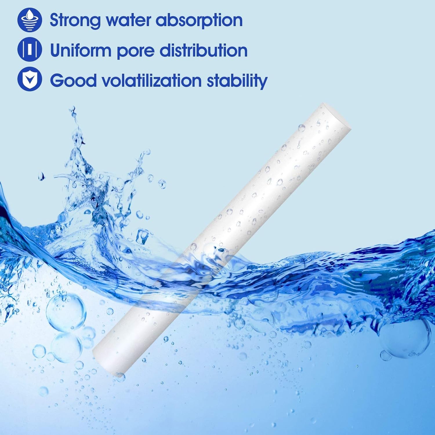 Humidifier Replacement Wick Sticks, 60 Pc, 2.75 x 0.31 Inch, Absorbent
