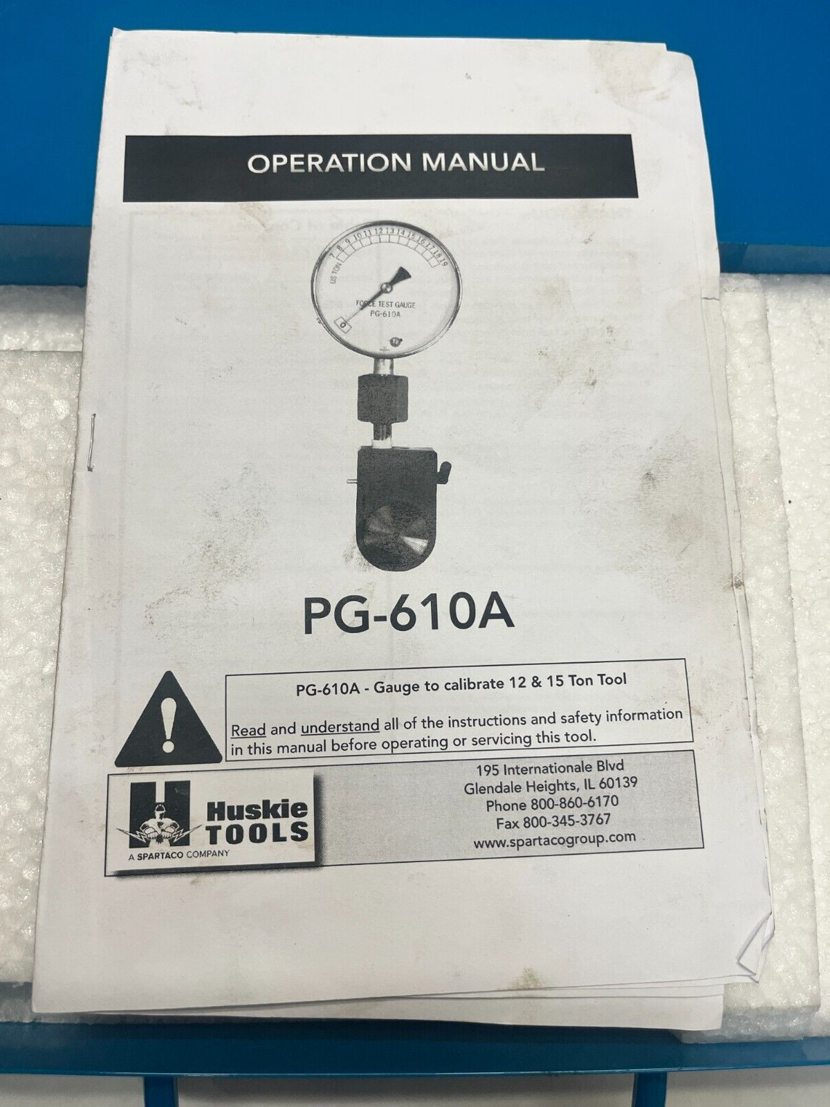 Huskie Tools Hydraulic Pressure Guage, PG-610A