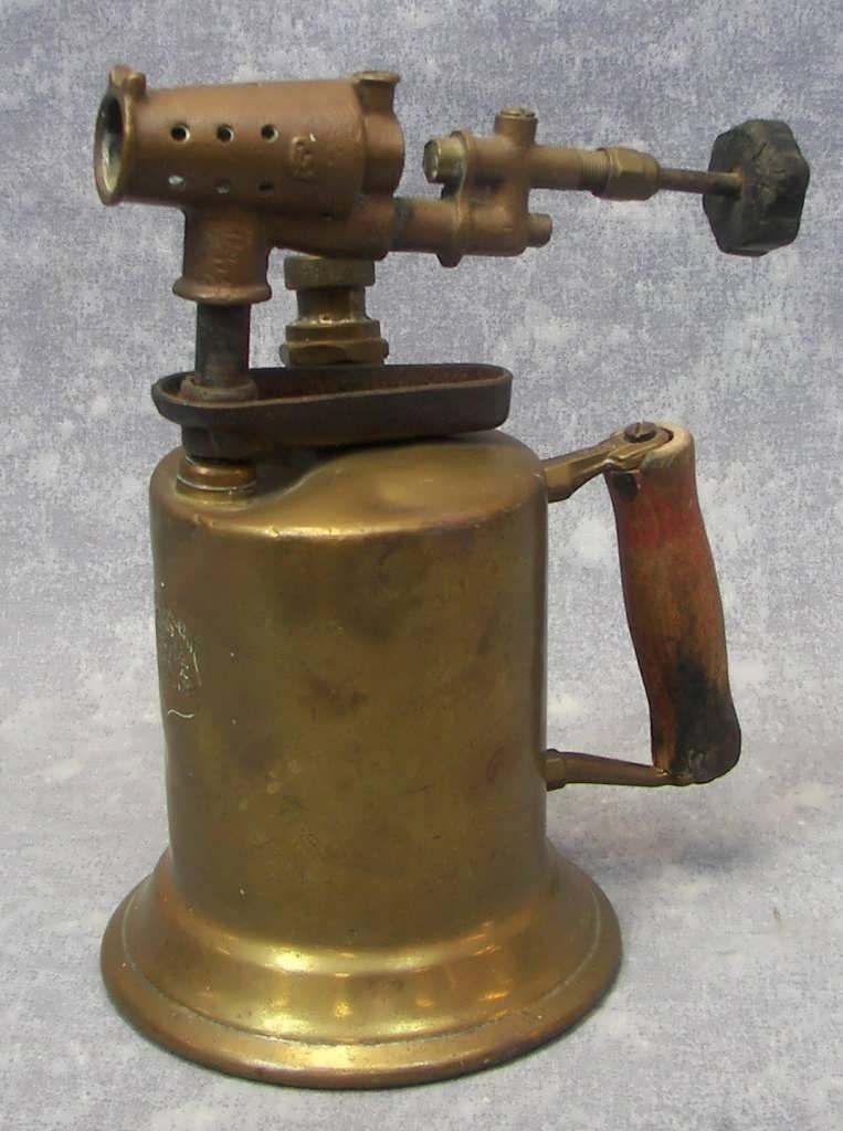 Antique / Vintage 1921 CLAYTON & LAMBERT Brass Blowtorch with Copper Torch :