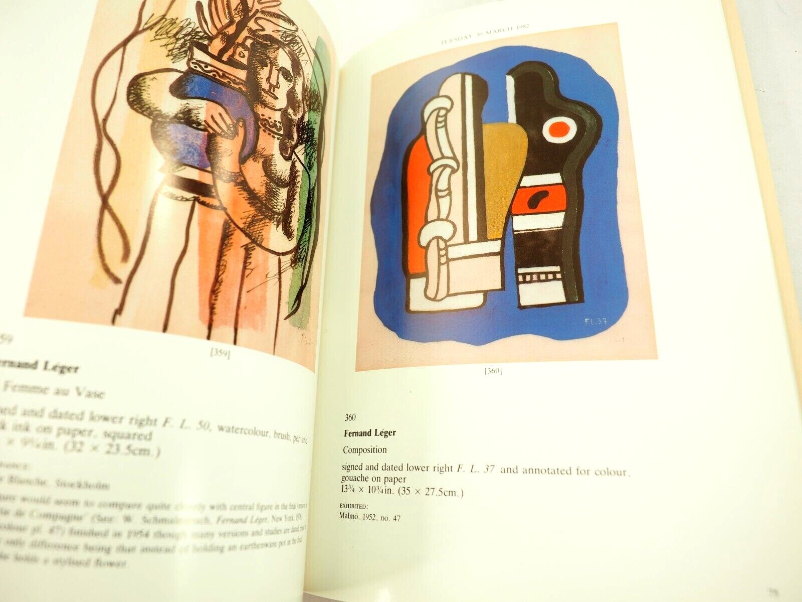 Christies Impressionest and Modern Auction Catalog March 1982 w Prices Paid