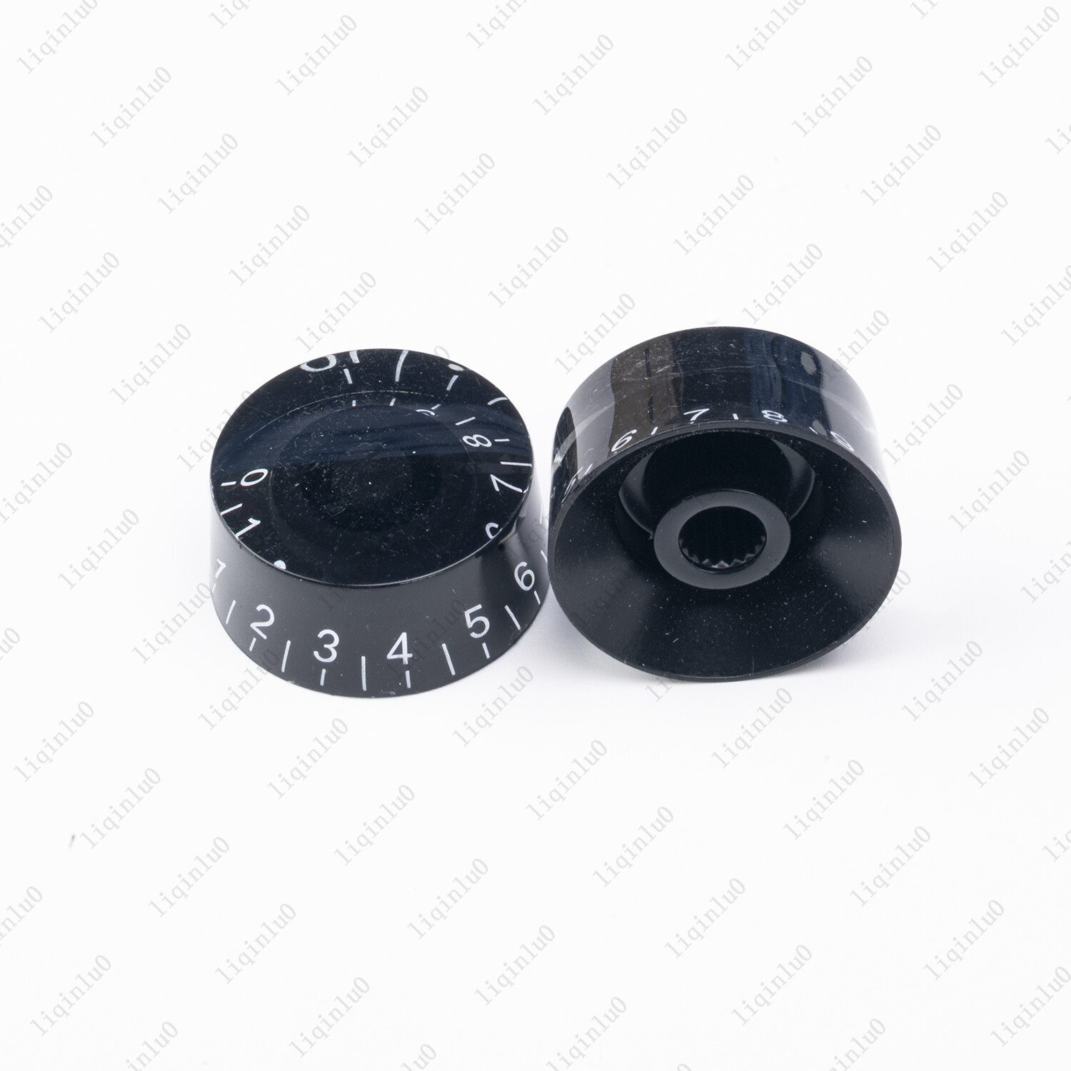 4 Pcs Black/White LP Guitar Control Knobs Speed Dial Knobs for Les Paul SG