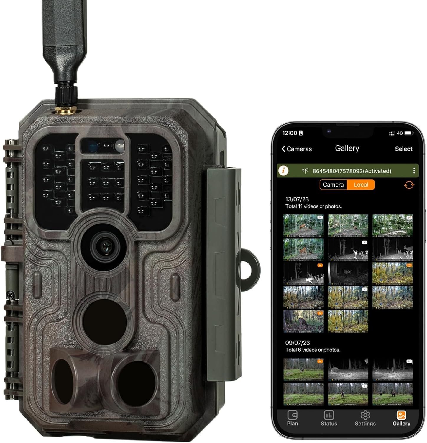 Cellular Trail Camera S950, Game Camera with 4G LTE, Clear 100ft No Glow Night V