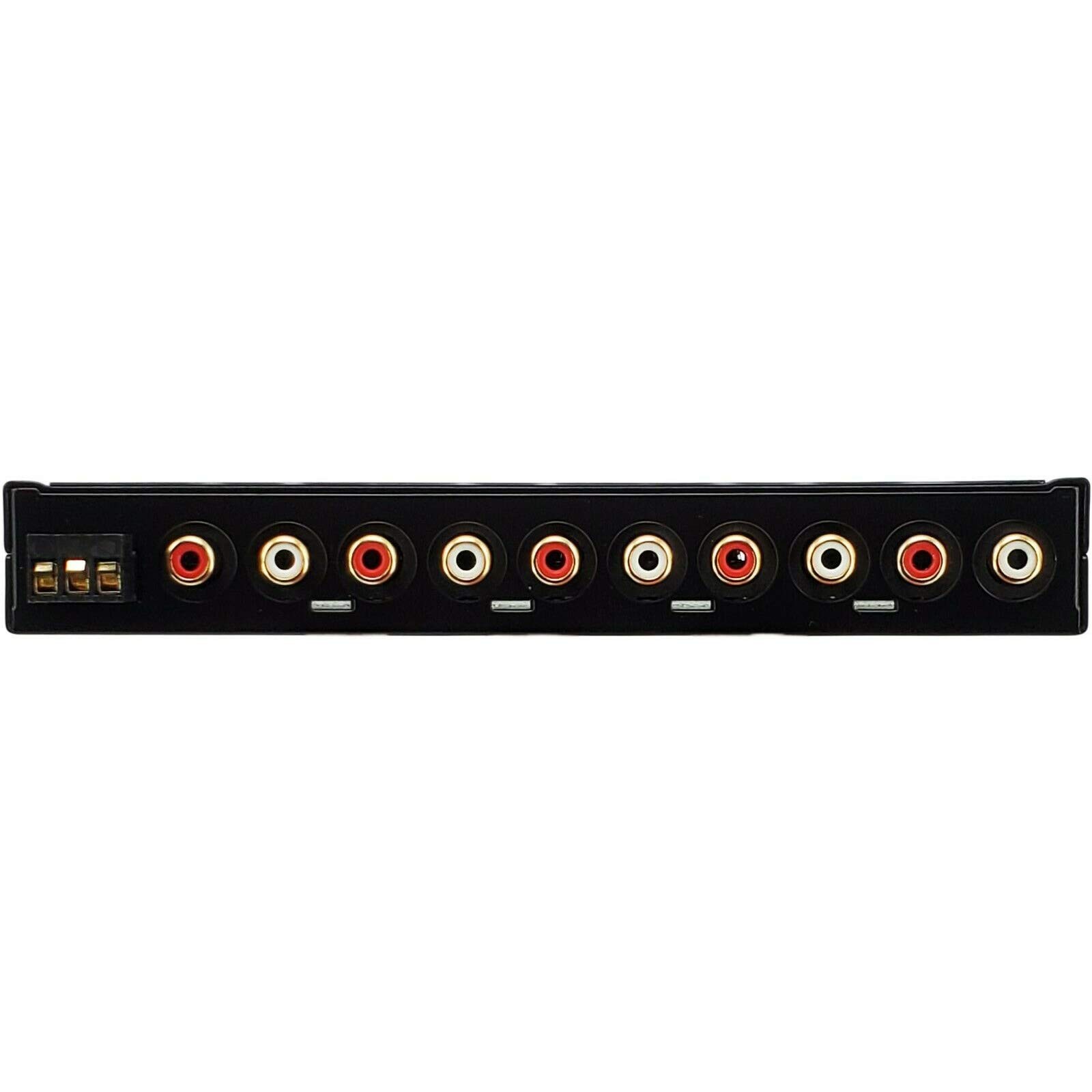 EQ15 1/2 Din Five Equalization Bands Car Audio Equalizer EQ Front, Rear +Mast...