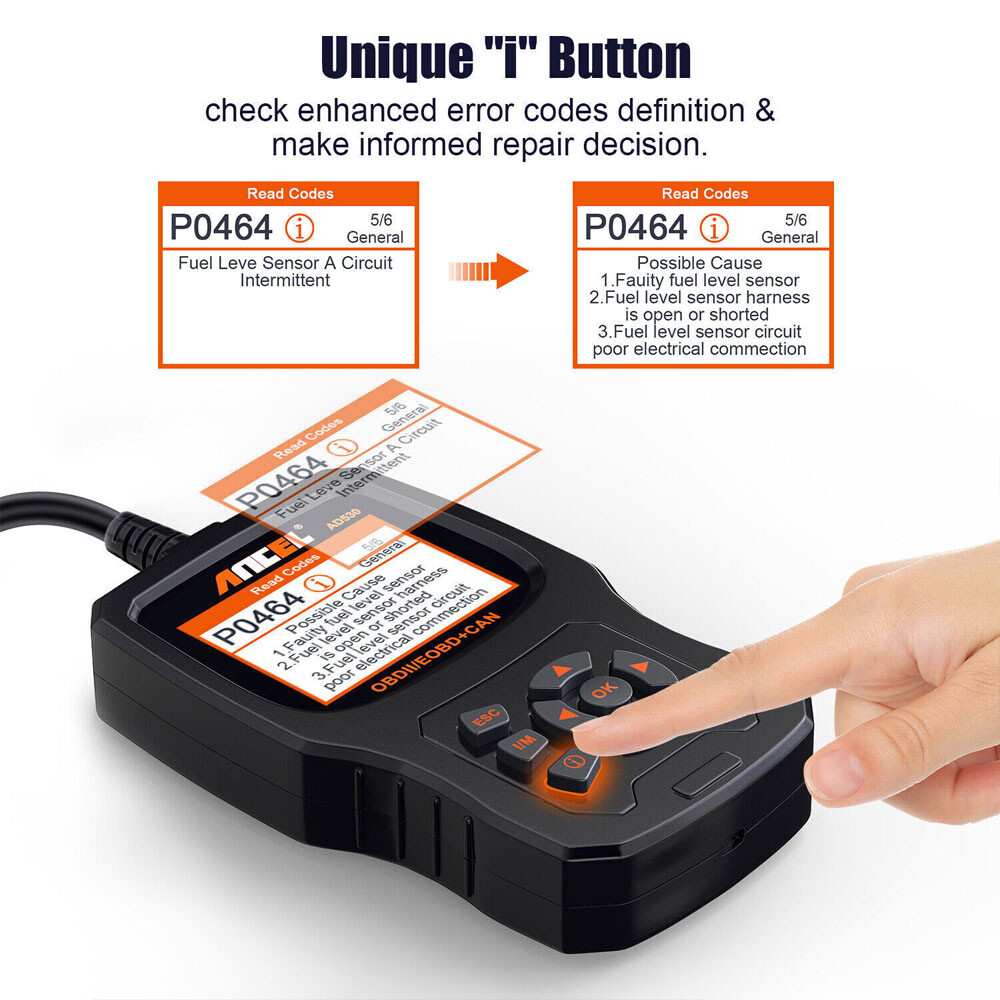 Automotive OBD2 Code Reader Scanner & Battery Test Check Engine Diagnostic Tool