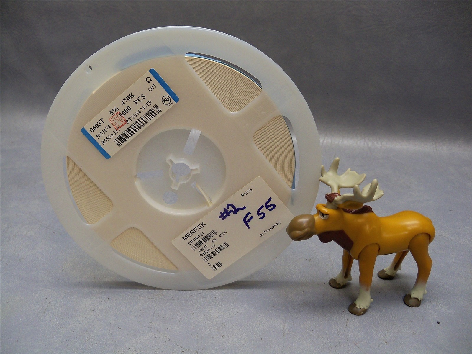 RTT03474JTP MERITEK 3000 piece reel Chip Resistor - Surface Mount 470KOhms