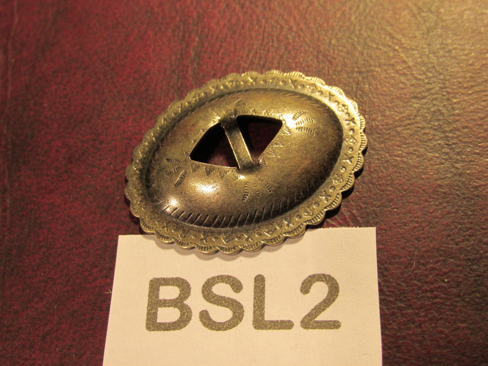 TRINITY CONCHOS small BSL2  NIC. SILVER VINTAGE High Quality USA Leather Craft