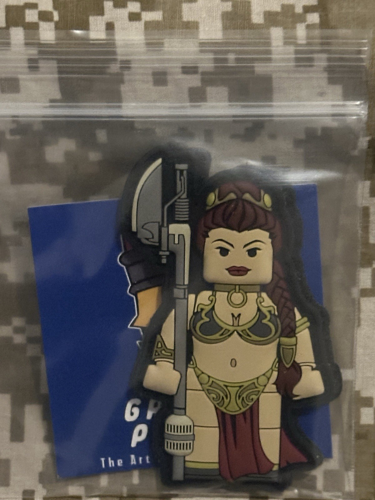 The Grumpy Pencil The Captive Brick Fig Pvc Patch