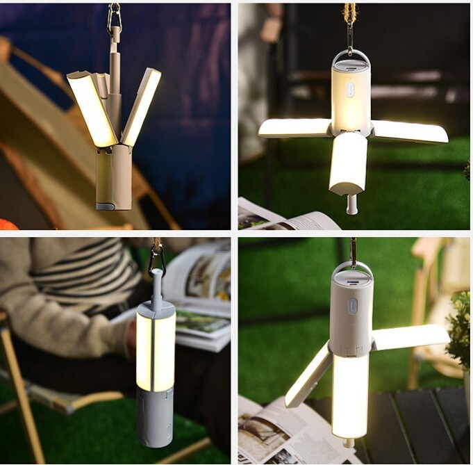 Portable Foldable LED Camping Light Dimmable Hanging Lamp