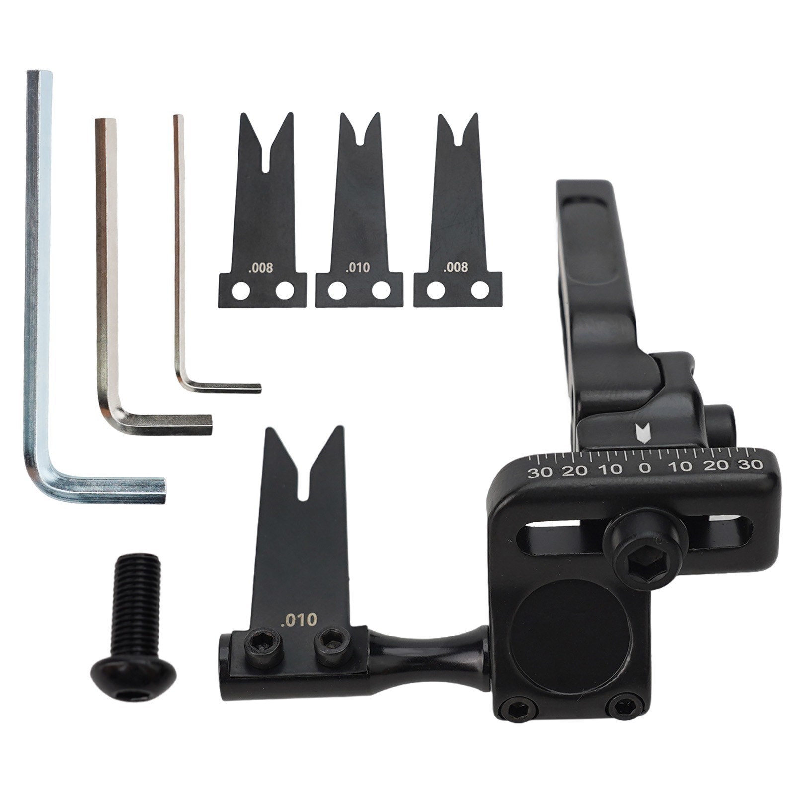 High quality steel plate arrow rest with clear scale for precise adjustments